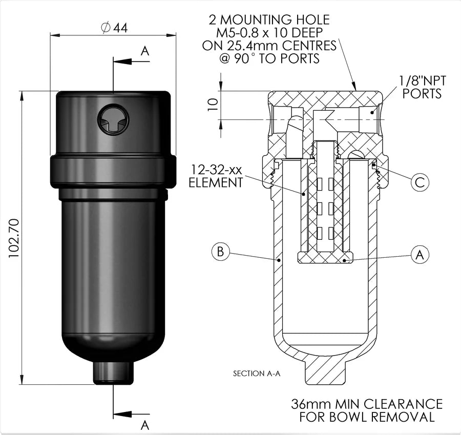 200A Filter Housing